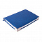 Ежедневник недатированный Kennedy, А5,  синий, белый блок, серебряный срез с логотипом в Волгограде заказать по выгодной цене в кибермаркете AvroraStore