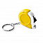 Рулетка- брелок 1 м TRESNA, Желтый с логотипом в Волгограде заказать по выгодной цене в кибермаркете AvroraStore