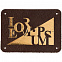 Лейбл кожаный Beta, М, коричневый с логотипом в Волгограде заказать по выгодной цене в кибермаркете AvroraStore