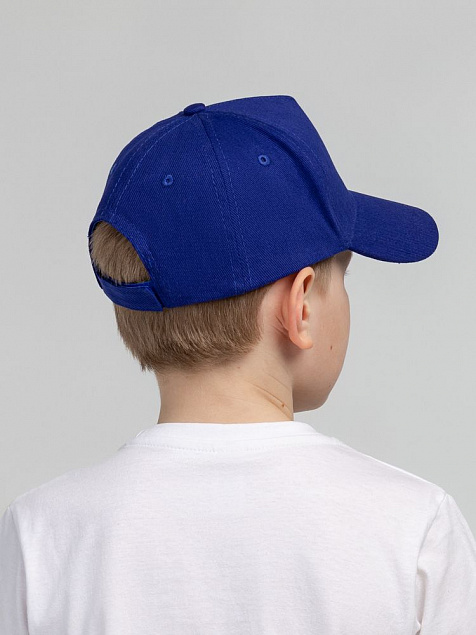 Бейсболка детская Standard Kids, синяя с логотипом в Волгограде заказать по выгодной цене в кибермаркете AvroraStore