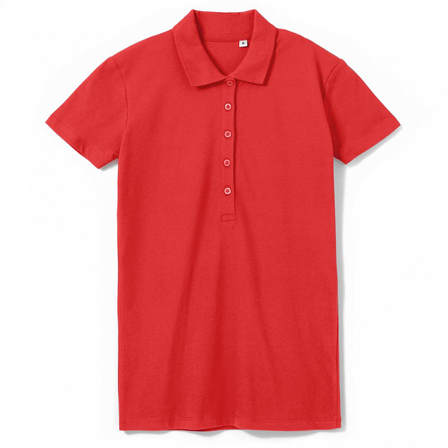 Рубашка поло женская PHOENIX WOMEN, красная с логотипом в Волгограде заказать по выгодной цене в кибермаркете AvroraStore