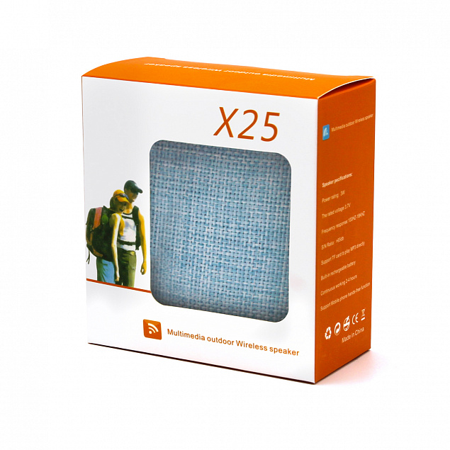 Беспроводная Bluetooth колонка  X25 Outdoor - Синий HH с логотипом в Волгограде заказать по выгодной цене в кибермаркете AvroraStore