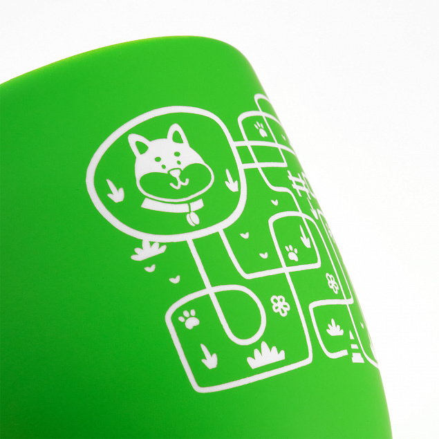 Керамическая кружка Viana, зеленая с логотипом в Волгограде заказать по выгодной цене в кибермаркете AvroraStore
