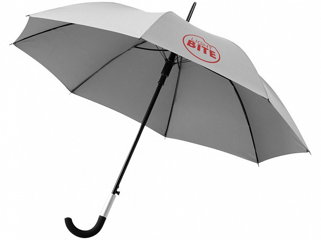 Зонт трость Arch полуавтомат 23, серый с логотипом в Волгограде заказать по выгодной цене в кибермаркете AvroraStore