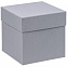 Коробка Cube S, серая с логотипом в Волгограде заказать по выгодной цене в кибермаркете AvroraStore