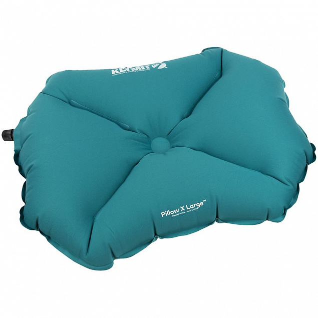 Надувная подушка Pillow X Large, бирюзовая с логотипом в Волгограде заказать по выгодной цене в кибермаркете AvroraStore