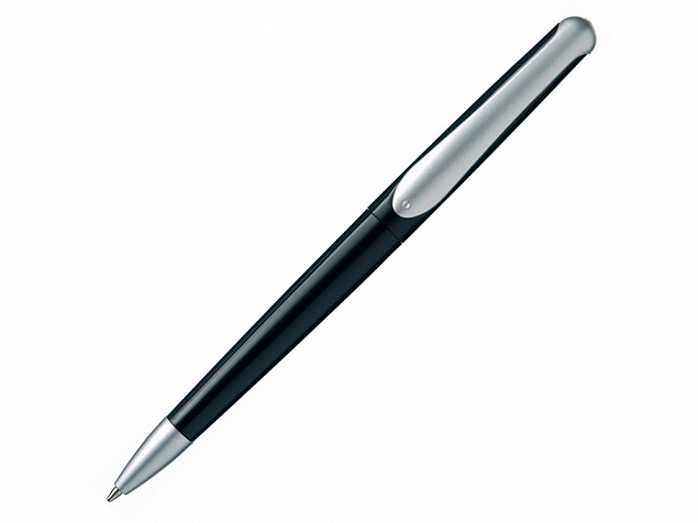 Ручка шариковая Sunrise, черный, синие чернила с логотипом в Волгограде заказать по выгодной цене в кибермаркете AvroraStore