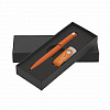 Набор ручка + флеш-карта 16 Гб в футляре, оранжевый, покрытие soft touch