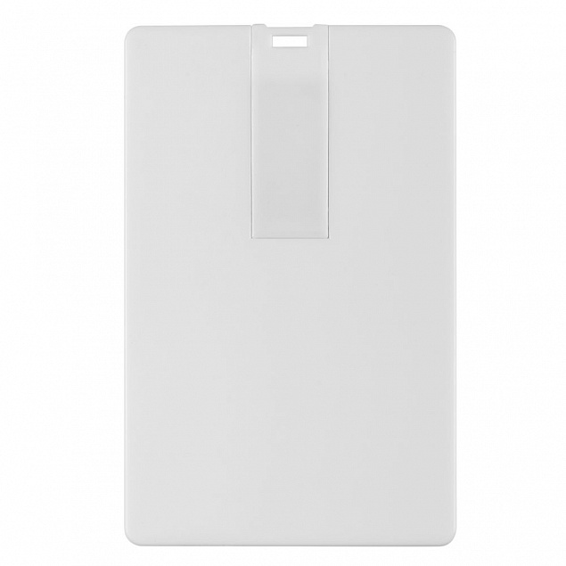 Флешка Card, 16 Гб, белая с логотипом в Волгограде заказать по выгодной цене в кибермаркете AvroraStore