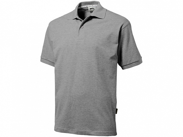 Рубашка поло Forehand мужская, серый с логотипом в Волгограде заказать по выгодной цене в кибермаркете AvroraStore
