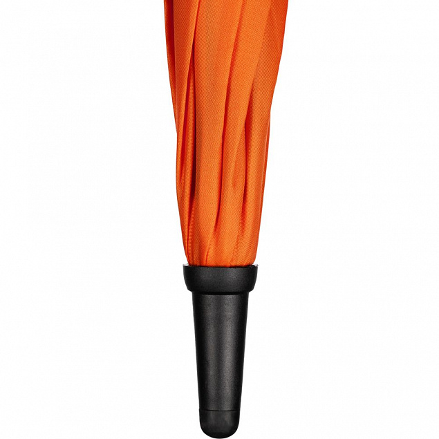 Зонт-трость Undercolor с цветными спицами, оранжевый с логотипом в Волгограде заказать по выгодной цене в кибермаркете AvroraStore