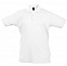 Рубашка поло детская Summer II Kids 170, белая с логотипом в Волгограде заказать по выгодной цене в кибермаркете AvroraStore