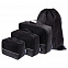 Дорожный набор сумок noJumble 4 в 1, черный с логотипом в Волгограде заказать по выгодной цене в кибермаркете AvroraStore