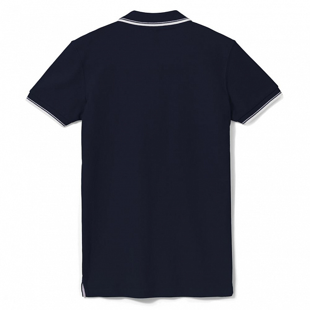 Рубашка поло женская Practice Women 270, голубая с белым с логотипом в Волгограде заказать по выгодной цене в кибермаркете AvroraStore