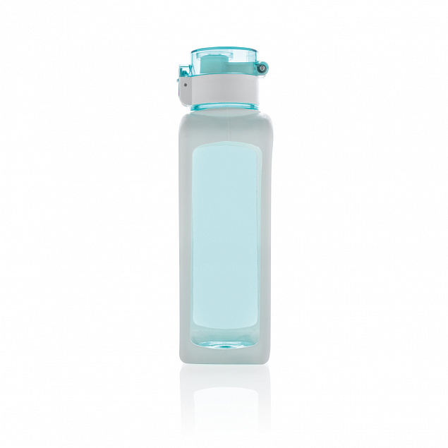 Квадратная вакуумная бутылка для воды, бирюзовый с логотипом в Волгограде заказать по выгодной цене в кибермаркете AvroraStore