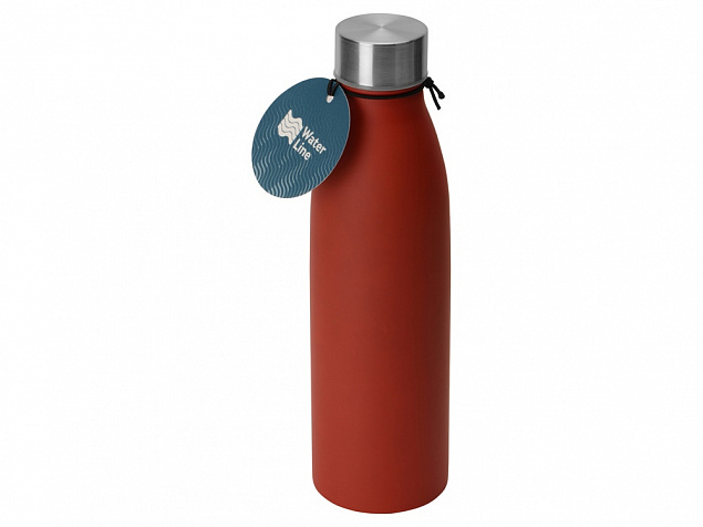 Стальная бутылка Rely, 800 мл, красный матовый с логотипом в Волгограде заказать по выгодной цене в кибермаркете AvroraStore
