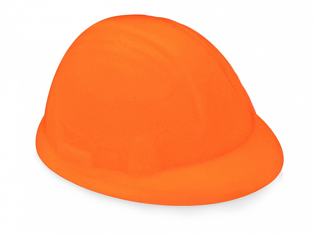 Антистресс Каска оранжевый с логотипом в Волгограде заказать по выгодной цене в кибермаркете AvroraStore