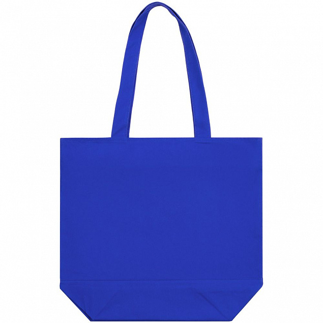 Сумка для покупок на молнии Shopaholic Zip, синяя с логотипом в Волгограде заказать по выгодной цене в кибермаркете AvroraStore