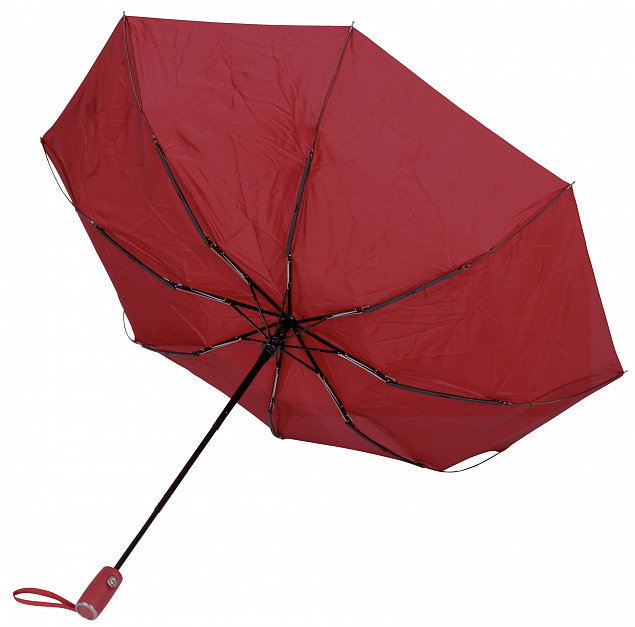 Автоматический ветрозащитный карманный зонт ORIANA, темно-красный с логотипом в Волгограде заказать по выгодной цене в кибермаркете AvroraStore