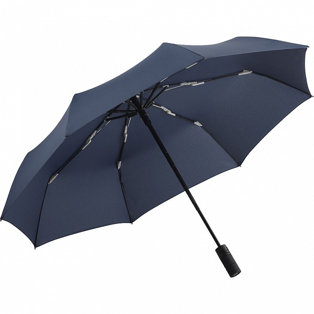 Зонт складной Profile, темно-синий с логотипом в Волгограде заказать по выгодной цене в кибермаркете AvroraStore