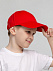Бейсболка детская Capture Kids, красная с логотипом в Волгограде заказать по выгодной цене в кибермаркете AvroraStore