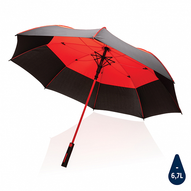 Зонт-антишторм Impact из RPET AWARE™ 190T, 27" с логотипом в Волгограде заказать по выгодной цене в кибермаркете AvroraStore