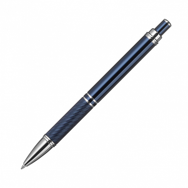 Шариковая ручка Crocus, синяя с логотипом в Волгограде заказать по выгодной цене в кибермаркете AvroraStore