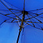 Зонт Глиссер - Синий HH с логотипом в Волгограде заказать по выгодной цене в кибермаркете AvroraStore
