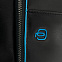 Сумка с отделением для ноутбука Piquadro Blue Square, черная с логотипом в Волгограде заказать по выгодной цене в кибермаркете AvroraStore