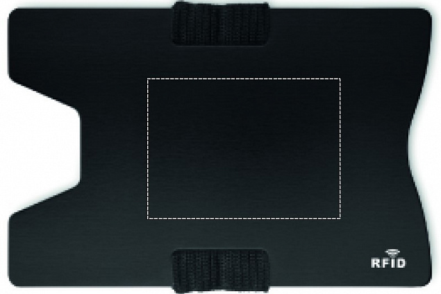 Алюминиевый кард холдер RFID с логотипом в Волгограде заказать по выгодной цене в кибермаркете AvroraStore
