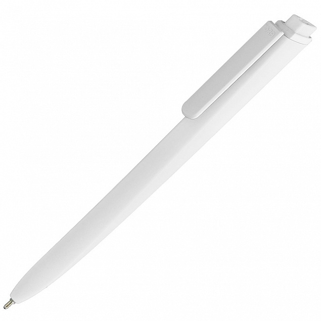 Ручка шариковая Pigra P02 Mat, белая с логотипом в Волгограде заказать по выгодной цене в кибермаркете AvroraStore
