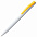 Ручка шариковая Pin, белая с зеленым с логотипом в Волгограде заказать по выгодной цене в кибермаркете AvroraStore
