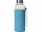 Бутылка для воды Pure c чехлом, 420 мл, голубой с логотипом в Волгограде заказать по выгодной цене в кибермаркете AvroraStore