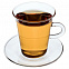 Чашка с блюдцем Glass Duo с логотипом в Волгограде заказать по выгодной цене в кибермаркете AvroraStore