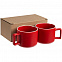 Коробка Couple Cup под 2 кружки, малая, крафт с логотипом в Волгограде заказать по выгодной цене в кибермаркете AvroraStore