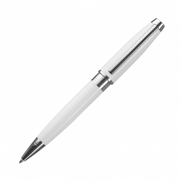 Шариковая ручка Soprano, белая с логотипом в Волгограде заказать по выгодной цене в кибермаркете AvroraStore