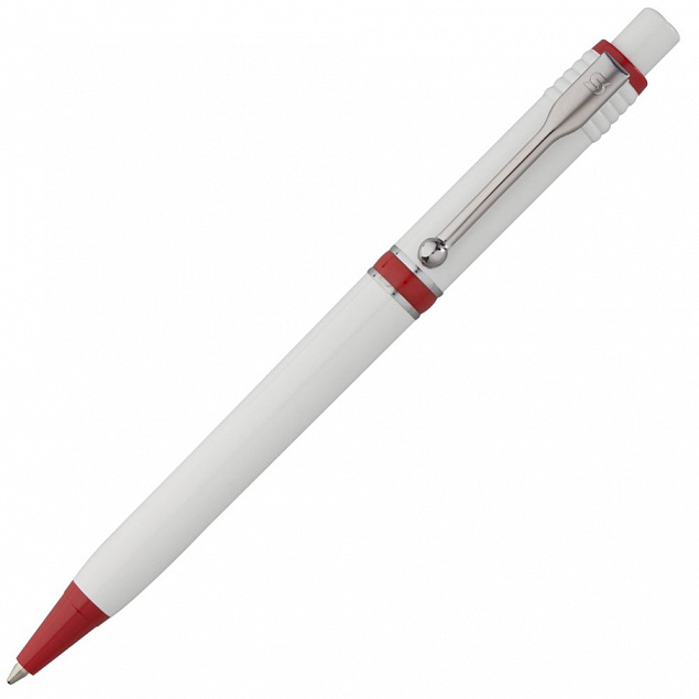 Ручка шариковая Raja, красная с логотипом в Волгограде заказать по выгодной цене в кибермаркете AvroraStore
