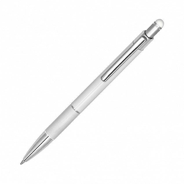 Шариковая ручка Levi, белый с логотипом в Волгограде заказать по выгодной цене в кибермаркете AvroraStore