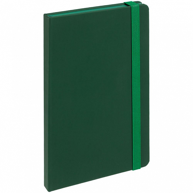 Блокнот Shall, зеленый, с белой бумагой с логотипом в Волгограде заказать по выгодной цене в кибермаркете AvroraStore