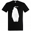 Футболка мужская Like a Penguin, черная с логотипом в Волгограде заказать по выгодной цене в кибермаркете AvroraStore