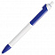 Ручка шариковая FORTE, , белый/синий, пластик с логотипом в Волгограде заказать по выгодной цене в кибермаркете AvroraStore