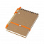 Блокнот с ручкой "Papyrus", оранжевый с логотипом в Волгограде заказать по выгодной цене в кибермаркете AvroraStore