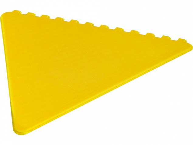 Треугольный скребок Frosty 2.0 , желтый с логотипом в Волгограде заказать по выгодной цене в кибермаркете AvroraStore