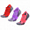 Набор из 3 пар спортивных женских носков Monterno Sport, фиолетовый, зеленый и оранжевый с логотипом в Волгограде заказать по выгодной цене в кибермаркете AvroraStore