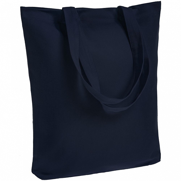 Холщовая сумка Avoska, темно-синяя с логотипом в Волгограде заказать по выгодной цене в кибермаркете AvroraStore