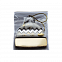 Ёлочная игрушка Шапочка (белый с золотым ) с логотипом в Волгограде заказать по выгодной цене в кибермаркете AvroraStore