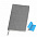 Бизнес-блокнот "Funky", 130*210 мм, черный, голубой форзац, мягкая обложка, в линейку с логотипом в Волгограде заказать по выгодной цене в кибермаркете AvroraStore