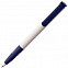 Ручка шариковая Senator Super Soft, белая с синим с логотипом в Волгограде заказать по выгодной цене в кибермаркете AvroraStore