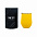 Набор Cofer Tube софт-тач CO12s black, желтый с логотипом в Волгограде заказать по выгодной цене в кибермаркете AvroraStore