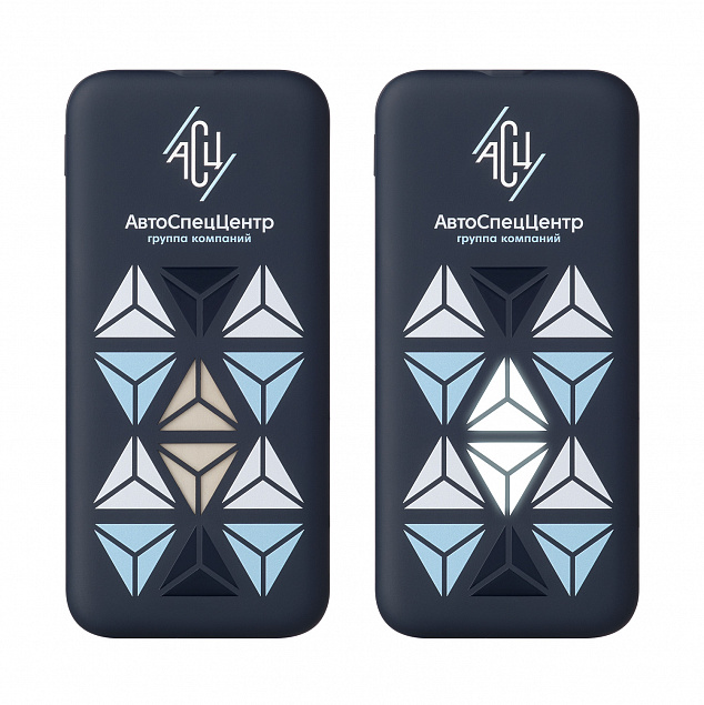 Внешний беспроводной аккумулятор, Ultra Wireless Magnetic, 10000 mah, синий с логотипом в Волгограде заказать по выгодной цене в кибермаркете AvroraStore